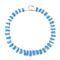 Collier en argent et Howlite bleue (Riya)