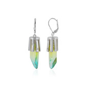 Boucles d'oreilles en argent et Quartz multicolore (MONOSONO COLLECTION)