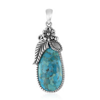 Pendentif en argent et Turquoise bleue de Mohavie (Art of Nature)