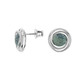 Boucles d'oreilles en argent et Fuchsite (dagen)