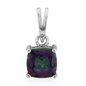 Pendentif en argent et Quartz mystique violet