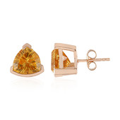 Boucles d'oreilles en argent et Citrine