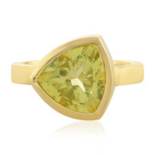 Bague en argent et Quartz citron (MONOSONO COLLECTION)