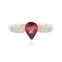 Bague en or et Tourmaline rose