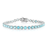 Bracelet en argent et Apatite bleue