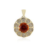 Pendentif en or et Grenat Hessonite