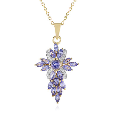 Collier en argent et Tanzanite