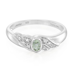 Bague en argent et Tourmaline Paraïba