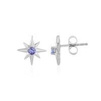 Boucles d'oreilles en argent et Tanzanite