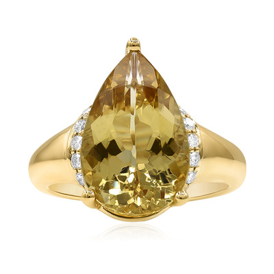 Bague en or et Béryl jaune (CIRARI)