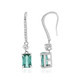 Boucles d'oreilles en argent et Tourmaline verte de Benedito