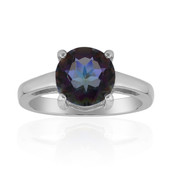 Bague en argent et Quartz mystique violet