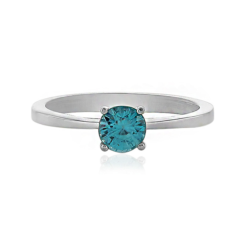 Bague en argent et Zircon bleu 7896GU Juwelo Bijouterie