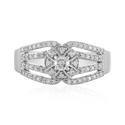 Bague en or et Diamant Flawless (F) (LUCENT DIAMONDS)