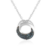 Collier en argent et Diamant bleu I3