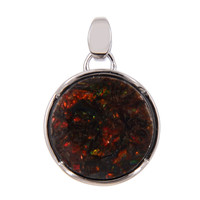 Pendentif en argent et Ammolite