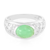 Bague en argent et Chrysoprase impériale