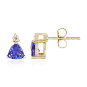 Boucles d'oreilles en or et Tanzanite