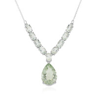 Collier en argent et Améthyste verte