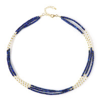 Collier en argent et Lapis-Lazuli (Riya)