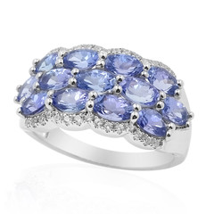 Bague en argent et Tanzanite