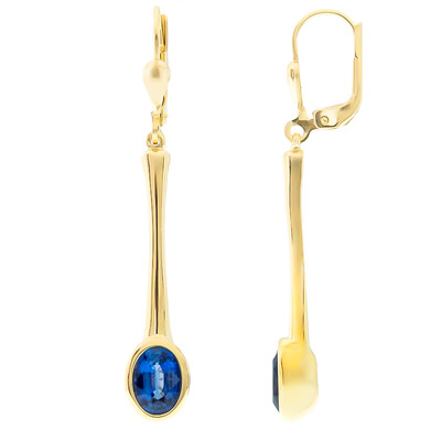 Boucles d'oreilles en or et Kyanite du Népal (CUSTODANA)