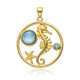 Pendentif en argent et Larimar