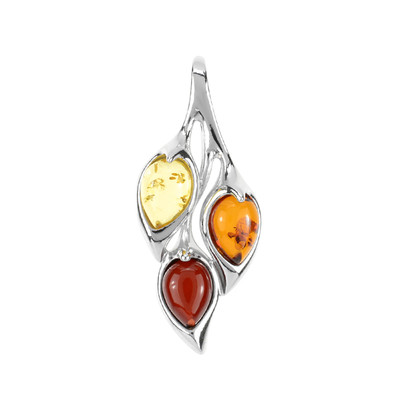 Pendentif en argent et Ambre baltique (dagen)