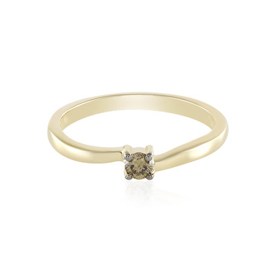 Bague en or et Diamant champagne SI2