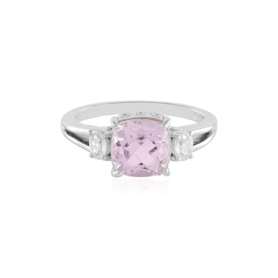 Bague en argent et Kunzite du Brésil