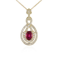 Collier en or et Tourmaline rose AAA (de Melo)