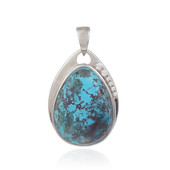 Pendentif en argent et Chrysocolle