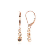 Boucles d'oreilles en or et Diamant chocolat I3 (KM by Juwelo)