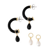 Boucles d'oreilles en argent et Onyx noir (Dallas Prince Designs)