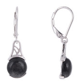 Boucles d'oreilles en argent et Hypersthène