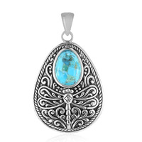 Pendentif en argent et Turquoise bleue de Mohavie (Art of Nature)