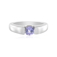 Bague en argent et Tanzanite non chauffée