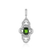 Pendentif en argent et Diopside de Russie