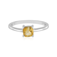 Bague en argent et Citrine