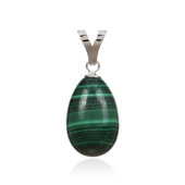 Pendentif en argent et Malachite