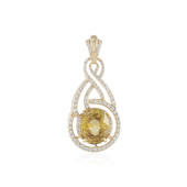 Pendentif en or et Zircon jaune (de Melo)