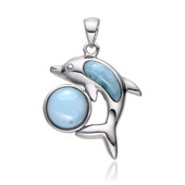 Pendentif en argent et Larimar