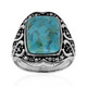 Bague en argent et Turquoise bleue de Mohavie (Art of Nature)