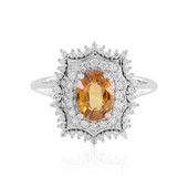 Bague en argent et Zircon mandarine