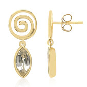 Boucles d'oreilles en or et Saphir blanc (Adela Gold)