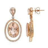 Boucles d'oreilles en or et Morganite AAA (CIRARI)