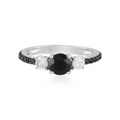 Bague en argent et Spinelle noir