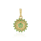 Pendentif en argent et Grenat Tsavorite