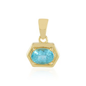 Pendentif en argent et Apatite bleue