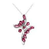 Collier en argent et Topaze rose